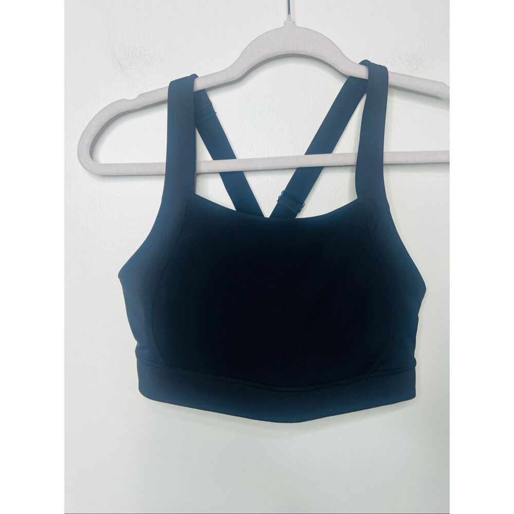 Old Navy Active Power Soft High Support Convertible Go-Dry Black Jog Sports Bra
